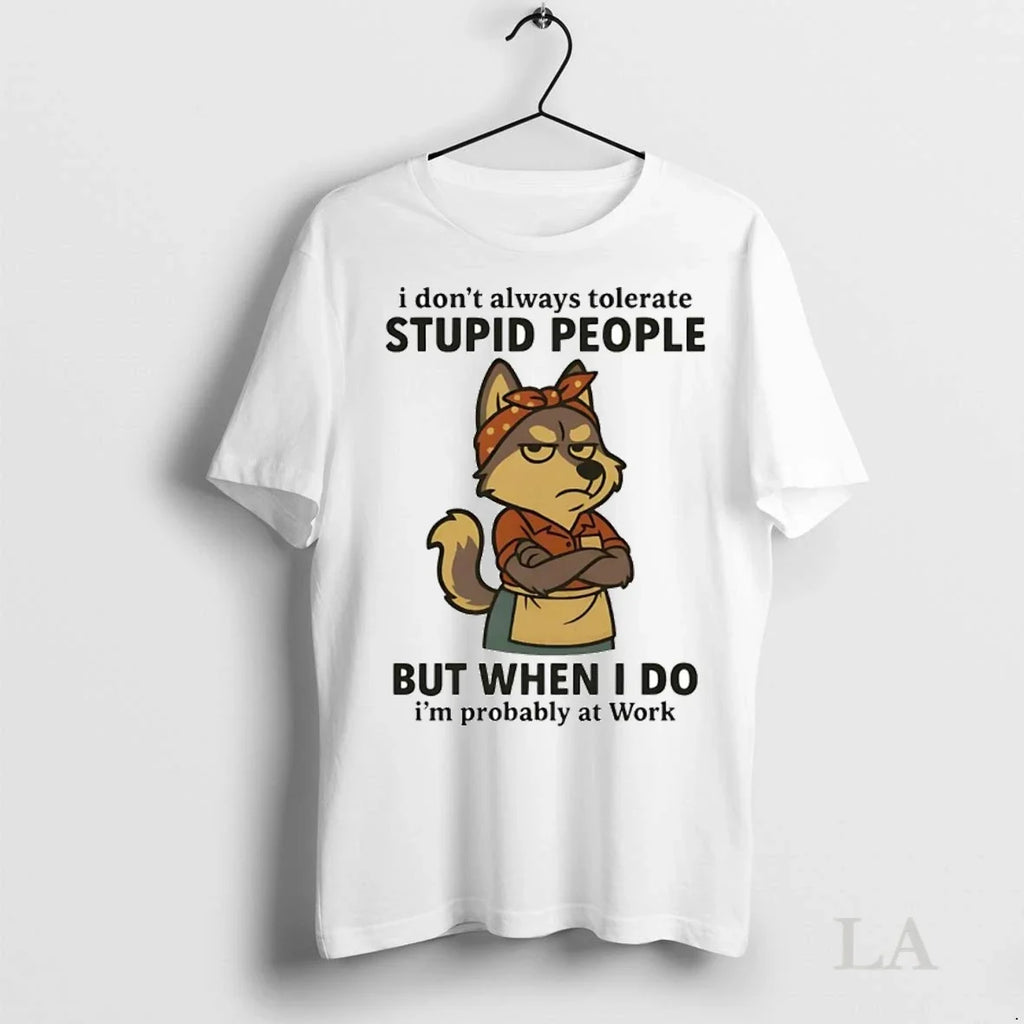 Original Husky I Dont Always Tolerate Stupid People - Adult & Kids T-Shirts, Sweatshirts & Hoodies apparel design preview 1