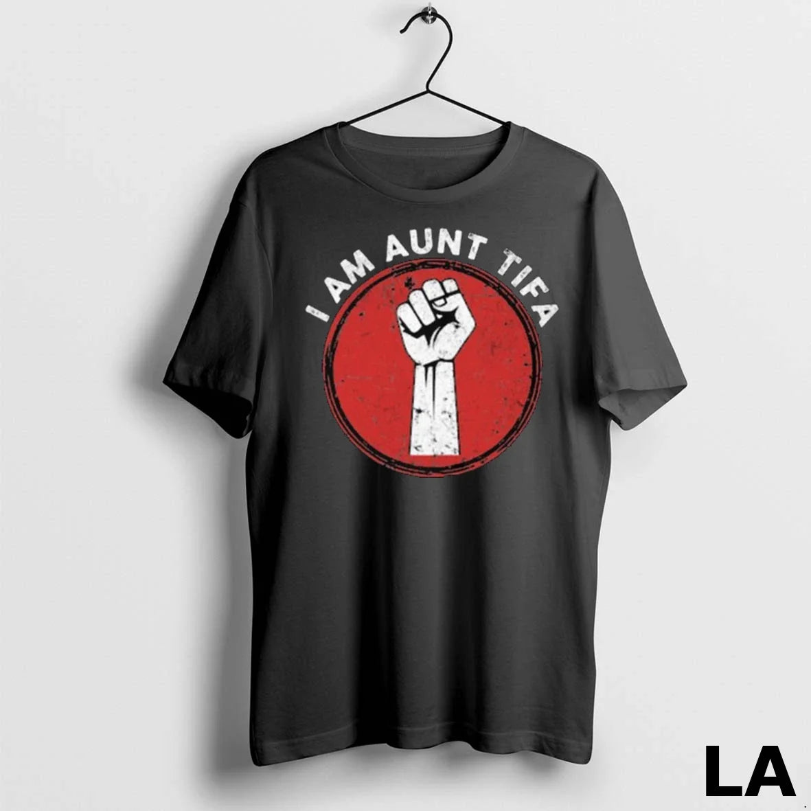 Original I Am Aunt Tifa Raised Fist Long Sleve - Adult & Kids T-Shirts, Sweatshirts & Hoodies apparel design preview 1