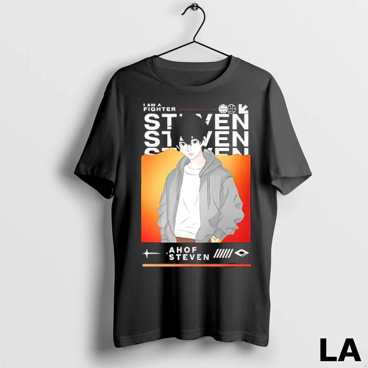Original I Am A Fighter Ahof Steven - Adult & Kids T-Shirts, Sweatshirts & Hoodies apparel design preview 1