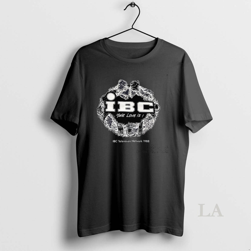 Original Ibc Yule Love Television Network 1988 Wreath - Adult & Kids T-Shirts, Sweatshirts & Hoodies apparel design preview 1
