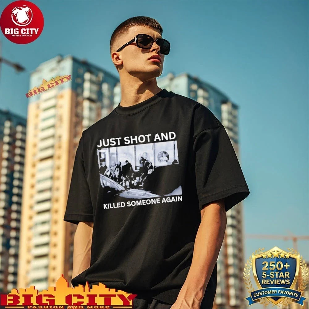 Original ICE Just Shot And Killed Someone Again photo - Adult & Kids T-Shirts, Sweatshirts & Hoodies apparel design preview 1