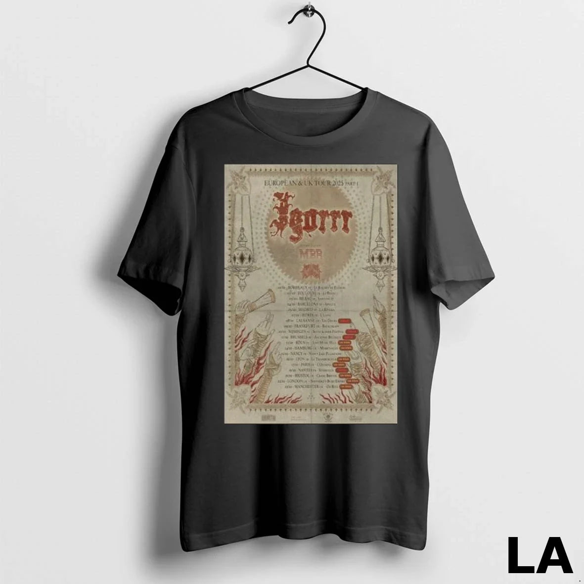Original Igorrr Tour Eu Uk 2025 Long Sleve - Adult & Kids T-Shirts, Sweatshirts & Hoodies apparel design preview 1