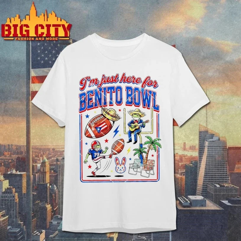Original I'm Just Here for Benito Bowl Tropical - Adult & Kids T-Shirts, Sweatshirts & Hoodies apparel design preview 1