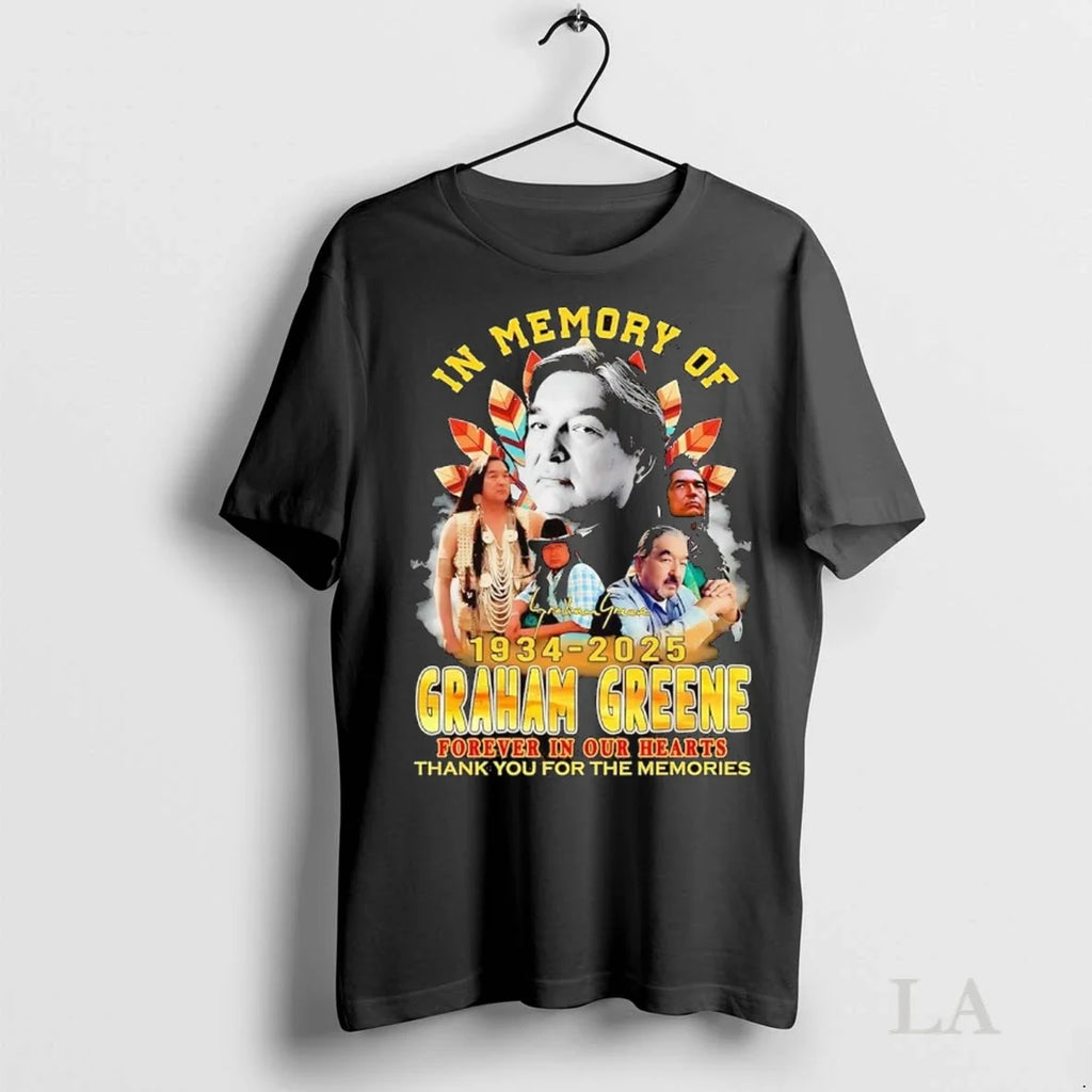 Original In Memory Of Graham Greene 1934 2025 Forever - Adult & Kids T-Shirts, Sweatshirts & Hoodies apparel design preview 1