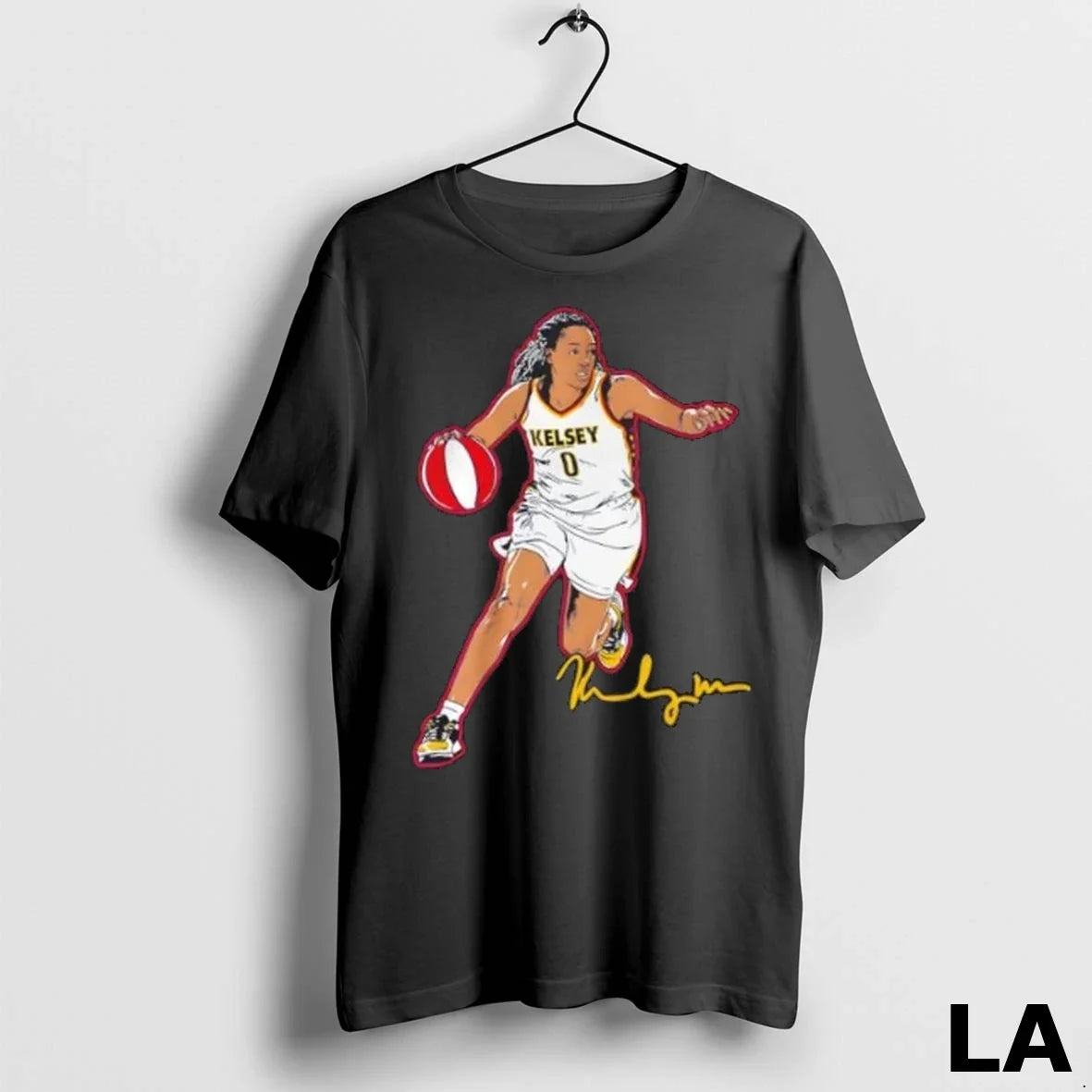 Original Indiana Fever Kelsey Mitchell Superstar Pose - Adult & Kids T-Shirts, Sweatshirts & Hoodies apparel design preview 1