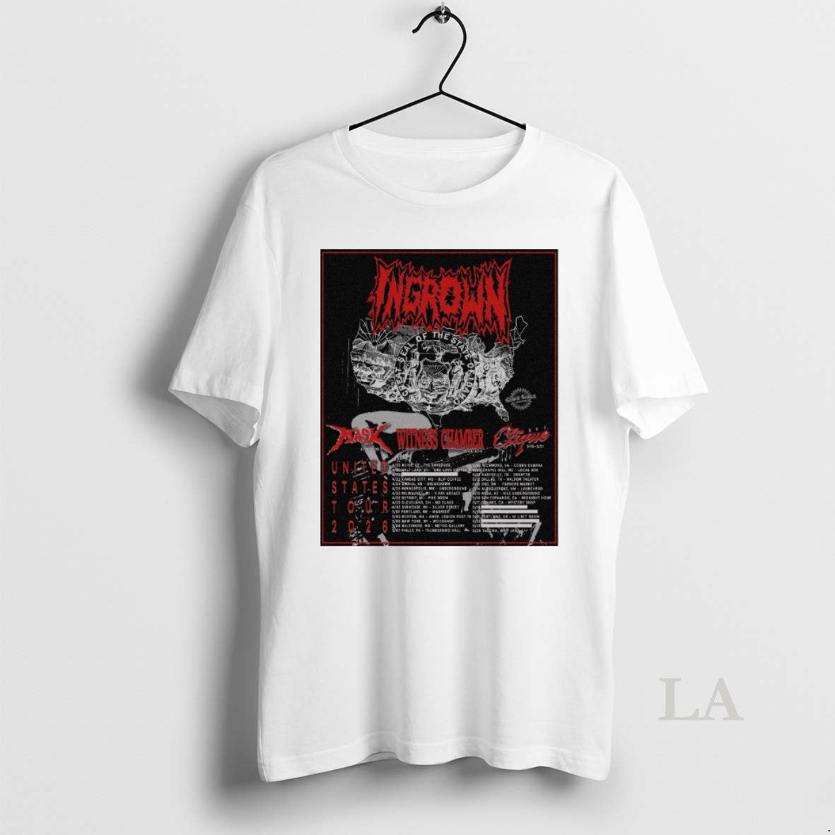 Original Ingrown United States Tour Mask Witness - Adult & Kids T-Shirts, Sweatshirts & Hoodies apparel design preview 1