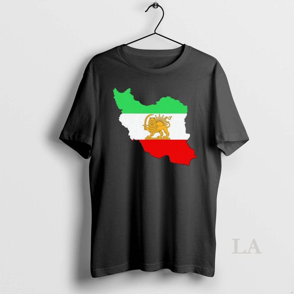 Original Iran Map Lion And Sun Persian Heritage Logo - Adult & Kids T-Shirts, Sweatshirts & Hoodies apparel design preview 1
