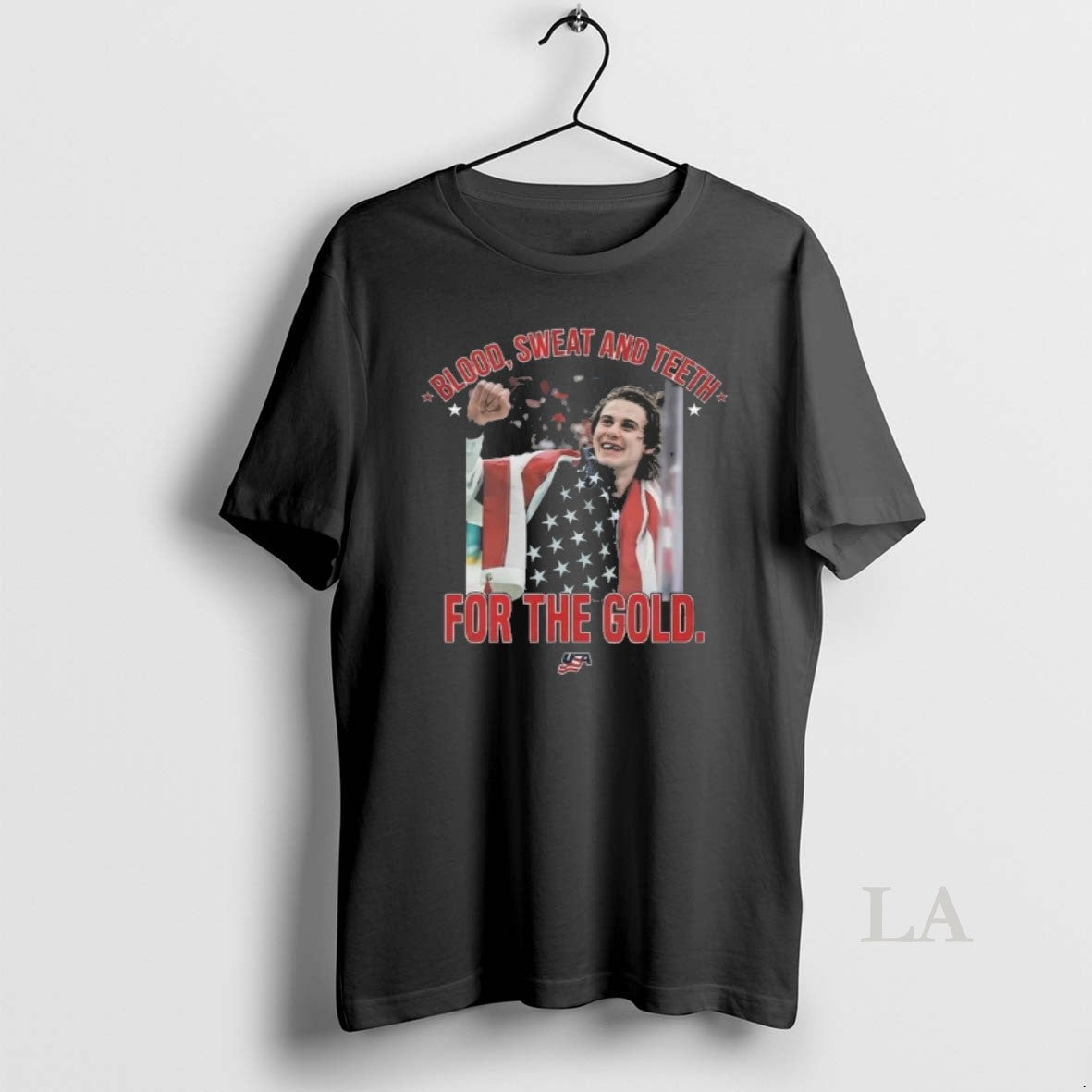 Original Jack Hughes Blood Sweat And Teeth For The - Adult & Kids T-Shirts, Sweatshirts & Hoodies apparel design preview 1