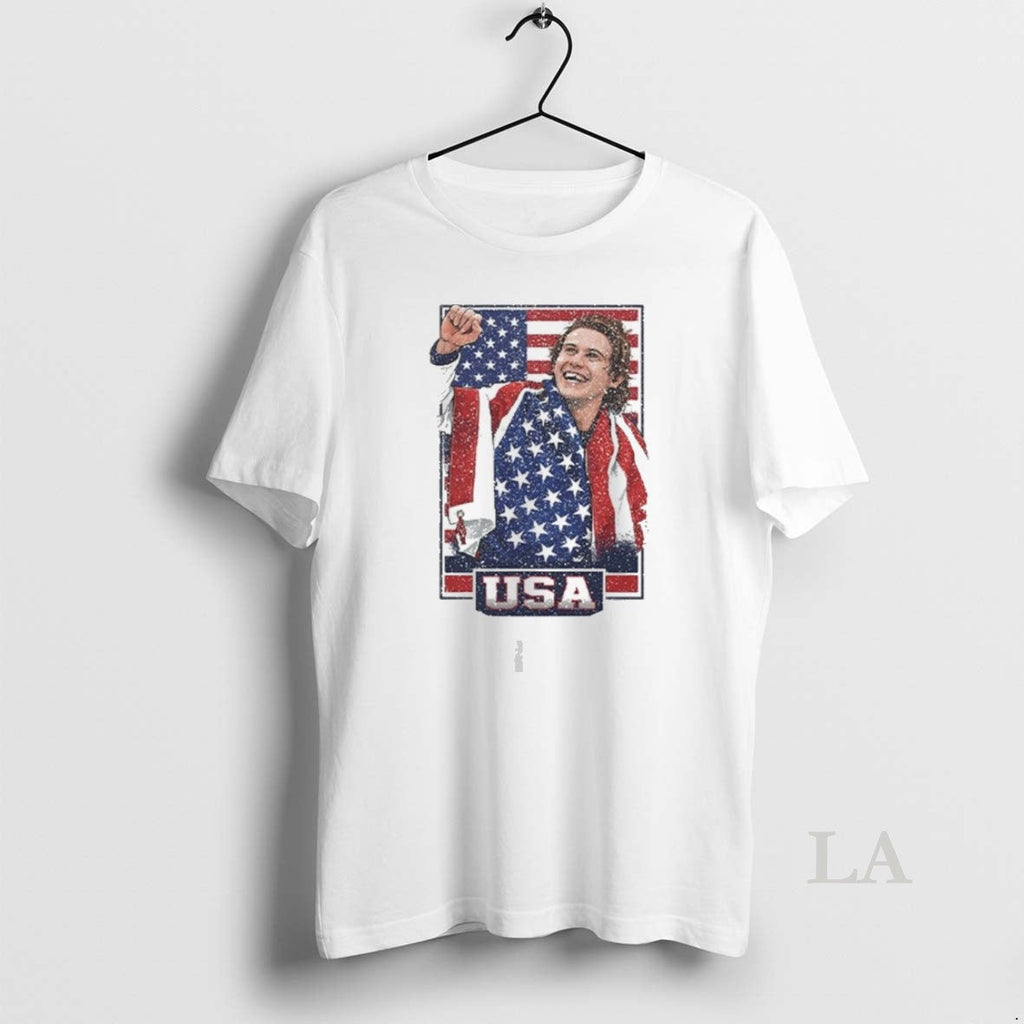 Original Jack Hughes Usa Hockey Patriotic Fan - Adult & Kids T-Shirts, Sweatshirts & Hoodies apparel design preview 1
