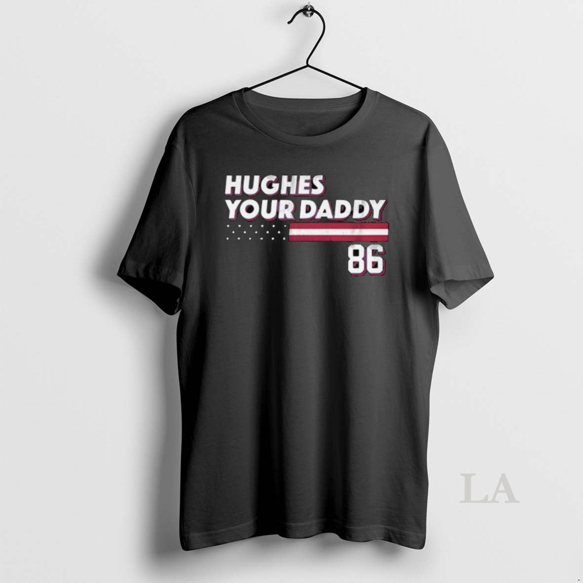 Original Jack Hughes Your Daddy 86 Long Sleve - Adult & Kids T-Shirts, Sweatshirts & Hoodies apparel design preview 1
