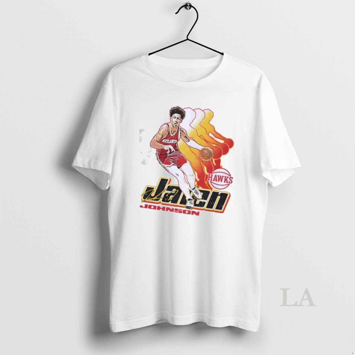 Original Jalen Johnson Atlanta Hawks Basketball Retro - Adult & Kids T-Shirts, Sweatshirts & Hoodies apparel design preview 1