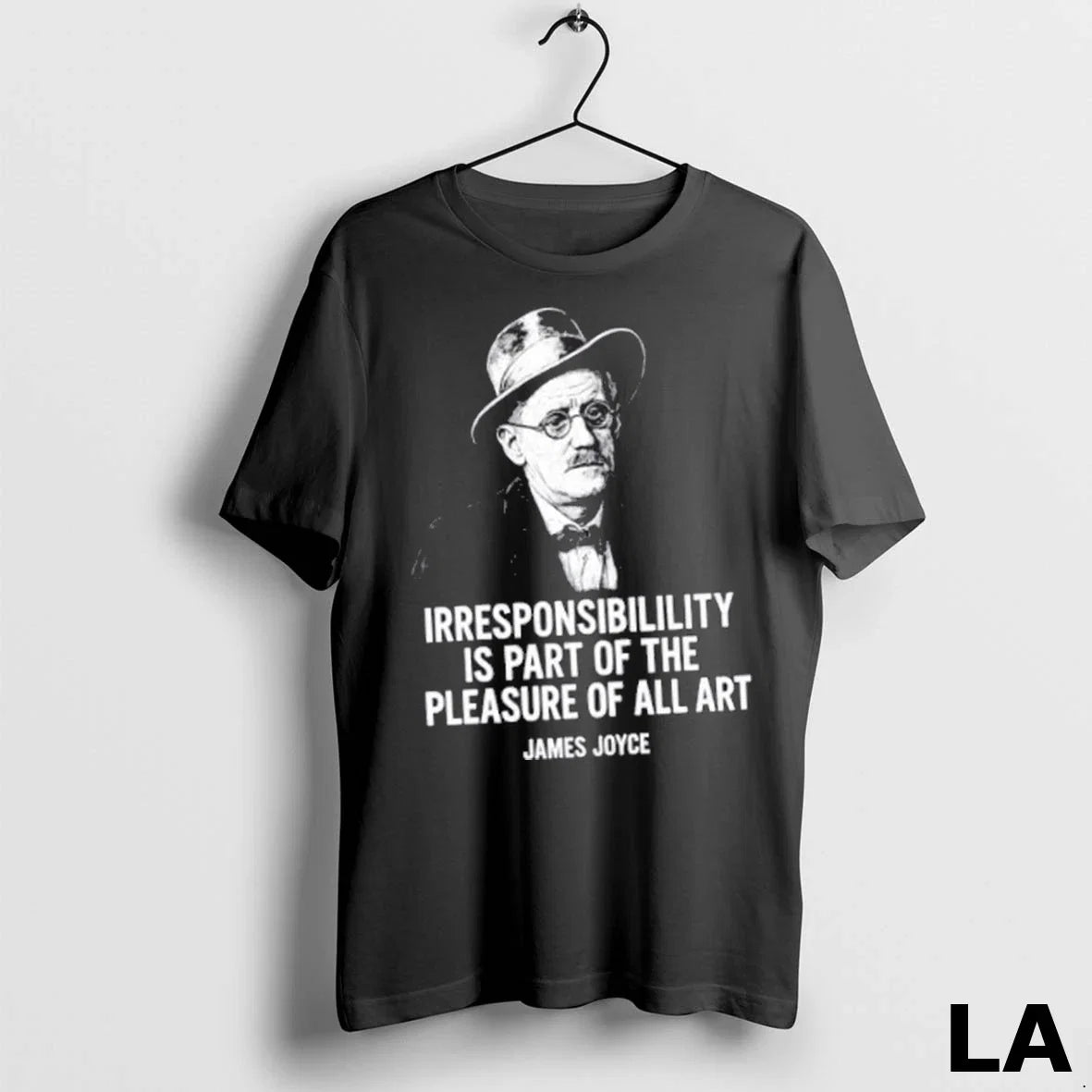 Original James Joyce Irresponsibility Is Part Of The - Adult & Kids T-Shirts, Sweatshirts & Hoodies apparel design preview 1