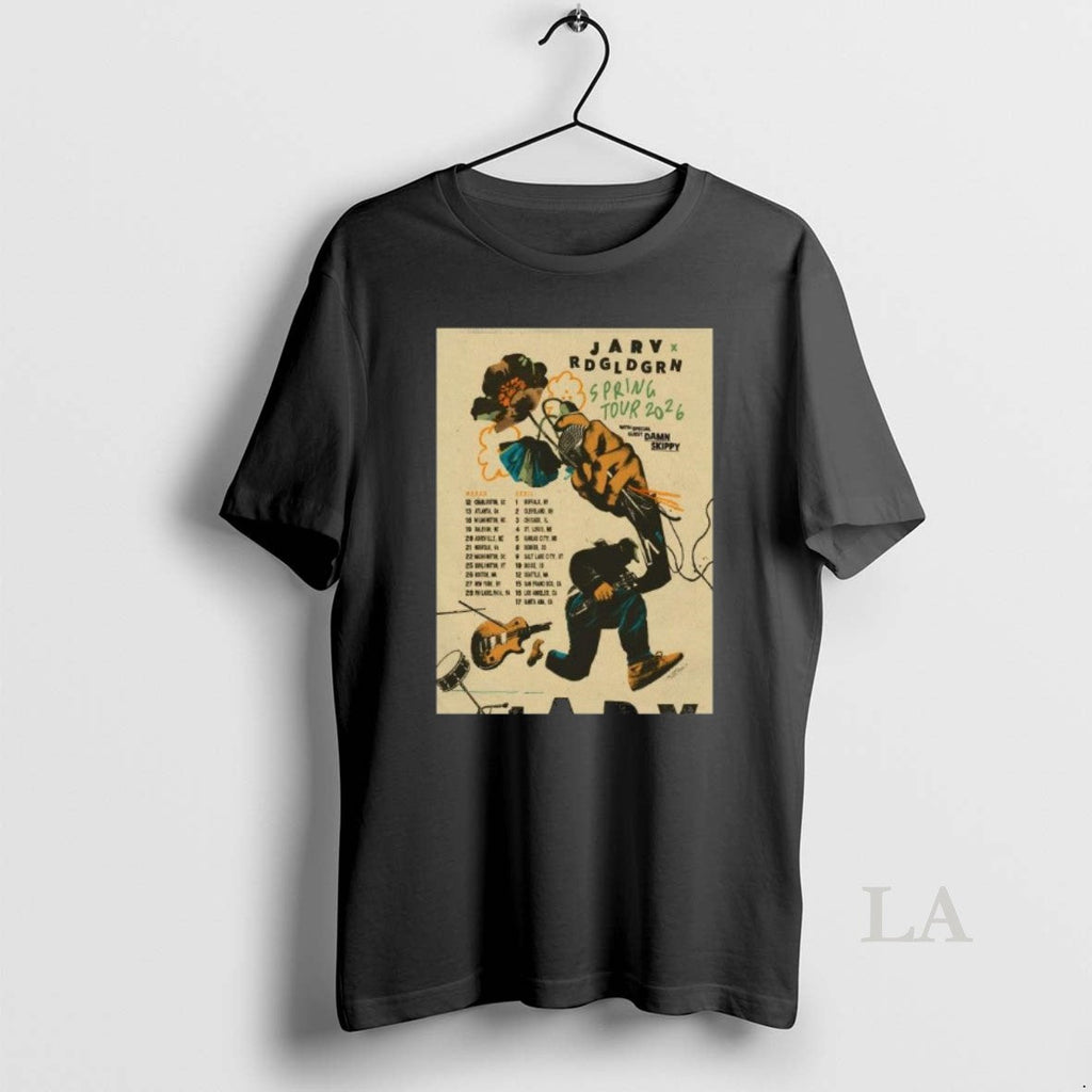 Original Jarv With Red Gold Green 2026 Spring Tour - Adult & Kids T-Shirts, Sweatshirts & Hoodies apparel design preview 1