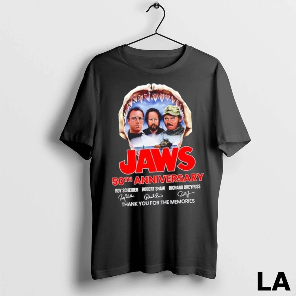 Original Jaws 50th Anniversary Roy Scheider Robert - Adult & Kids T-Shirts, Sweatshirts & Hoodies apparel design preview 1