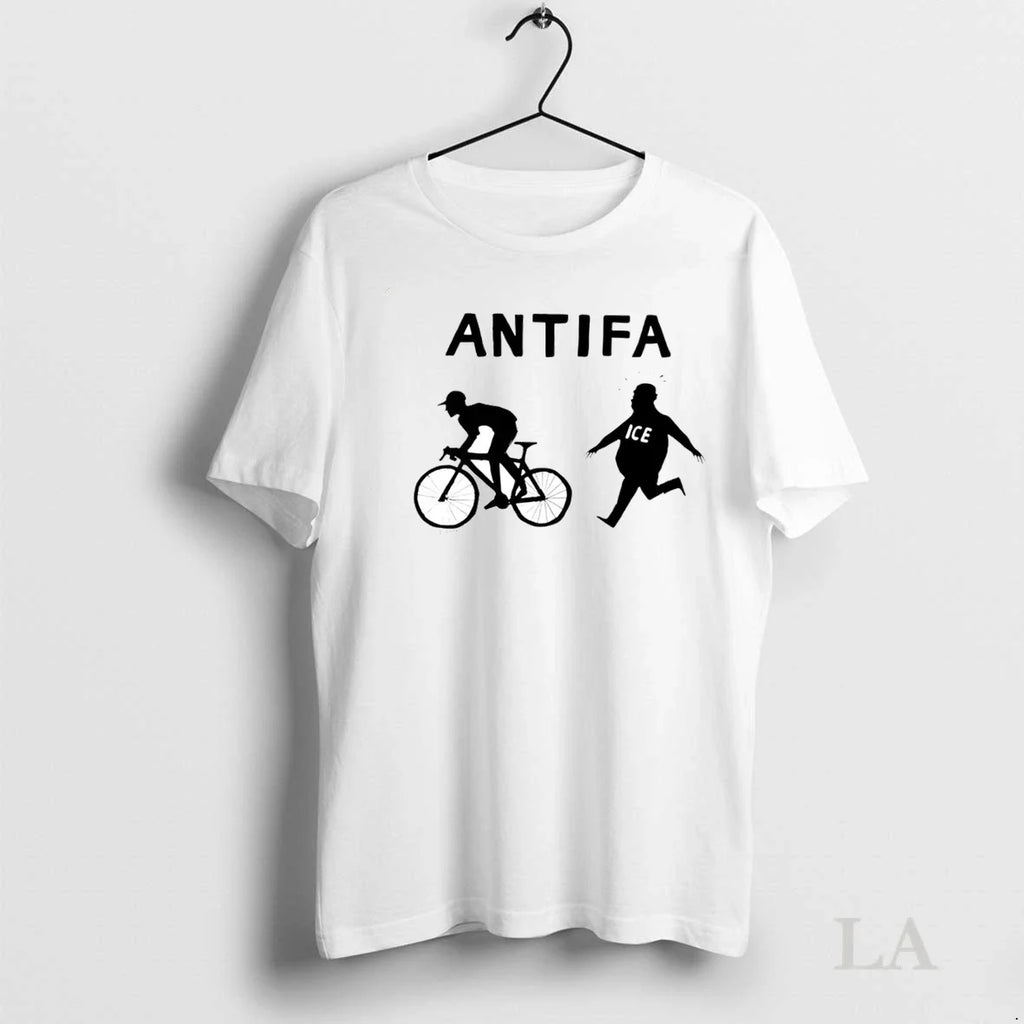 Original Jesse Duquette Ice Antifa Bike - Adult & Kids T-Shirts, Sweatshirts & Hoodies apparel design preview 1