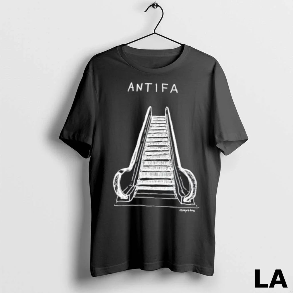Original Jesseduquette Antifa Escalator - Adult & Kids T-Shirts, Sweatshirts & Hoodies apparel design preview 1