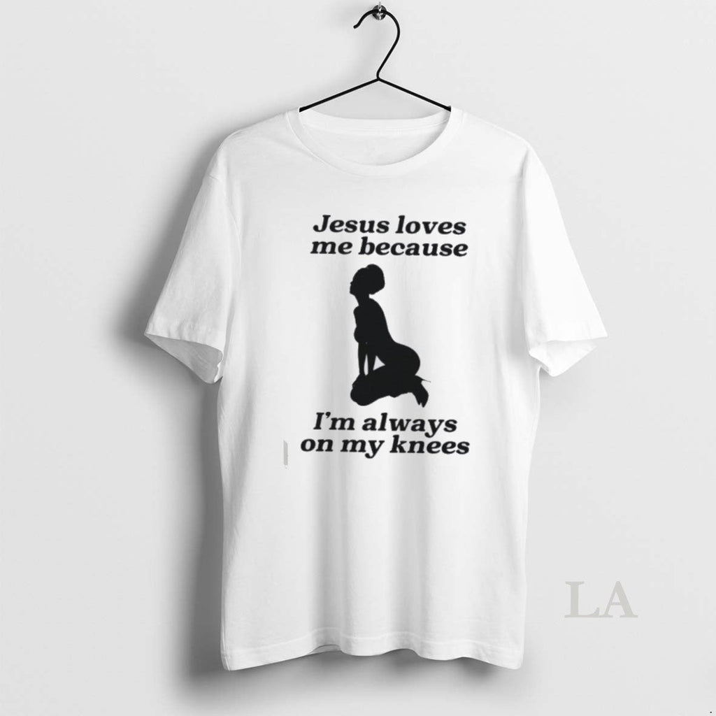 Original Jesus Loves Me Because - Adult & Kids T-Shirts, Sweatshirts & Hoodies apparel design preview 1