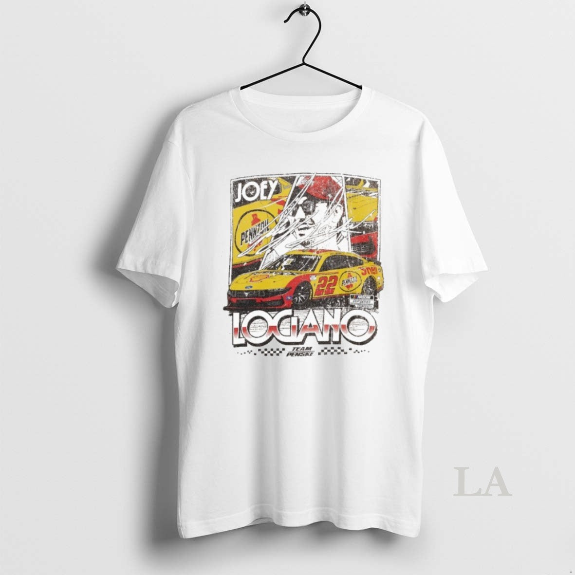 Original Joey Logano Classic Ink 22 Shell Pennzoil - Adult & Kids T-Shirts, Sweatshirts & Hoodies apparel design preview 1
