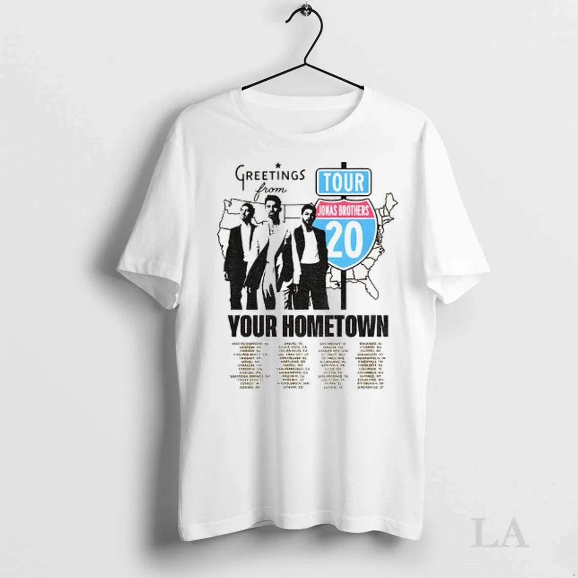 Original Jonas Brothers Greetings From Your Hometown - Adult & Kids T-Shirts, Sweatshirts & Hoodies apparel design preview 1