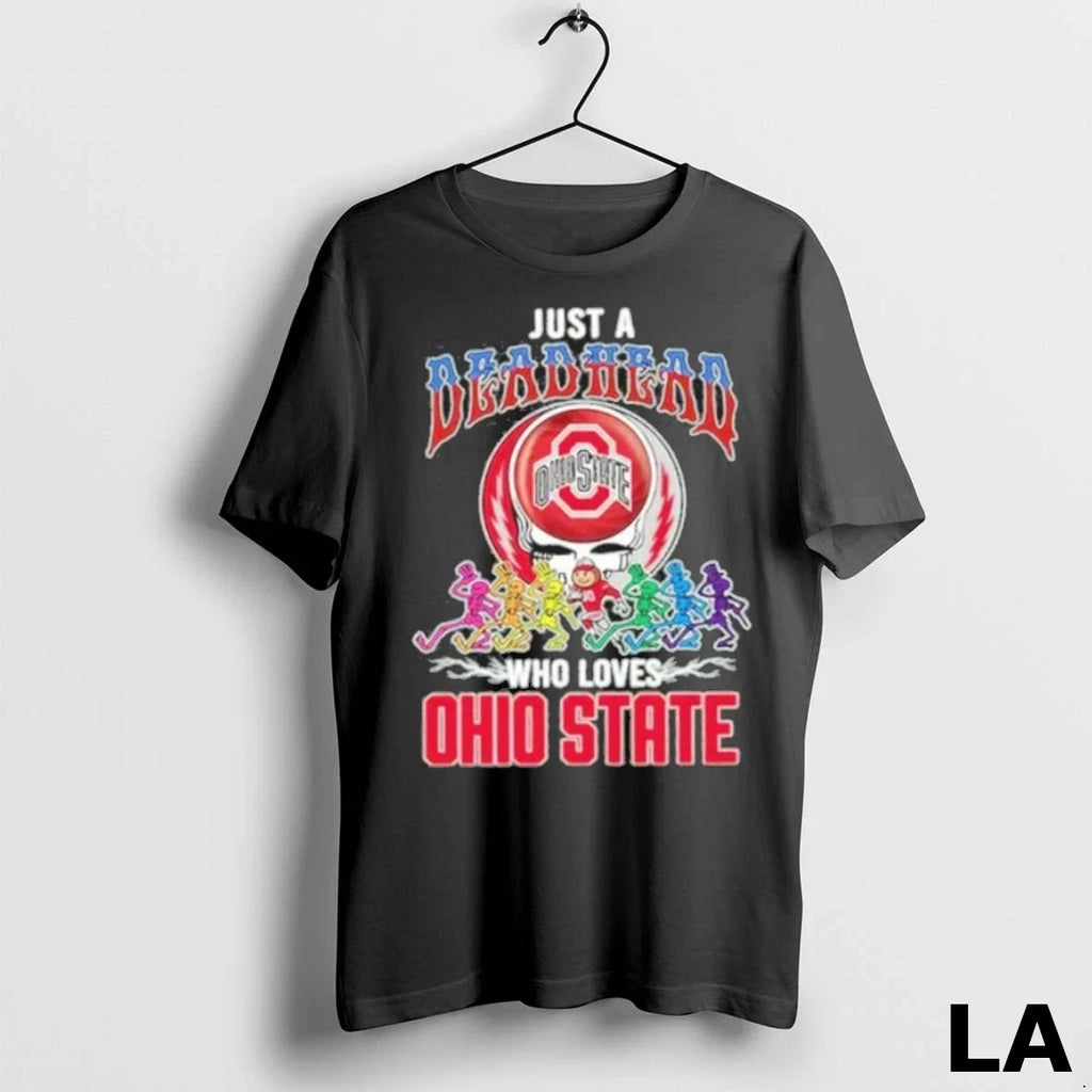 Original Just A Deadhead Who Loves Ohio State - Adult & Kids T-Shirts, Sweatshirts & Hoodies apparel design preview 1