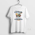 Original Just An Iowa Girl In A California World - Adult & Kids T-Shirts, Sweatshirts & Hoodies apparel design preview 1