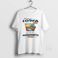 Original Just An Iowa Girl In A Massachusetts World - Adult & Kids T-Shirts, Sweatshirts & Hoodies apparel design preview 1