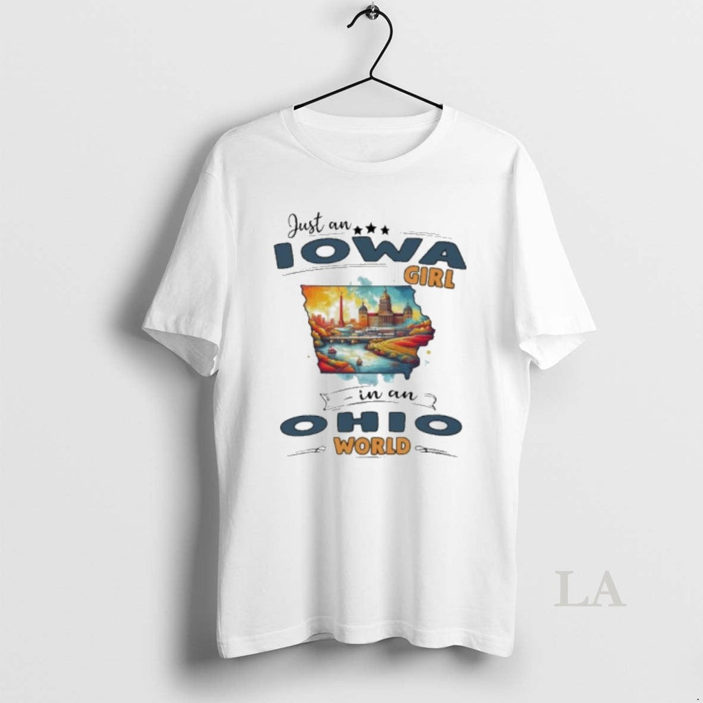 Original Just An Iowa Girl In Ohio World Retro - Adult & Kids T-Shirts, Sweatshirts & Hoodies apparel design preview 1