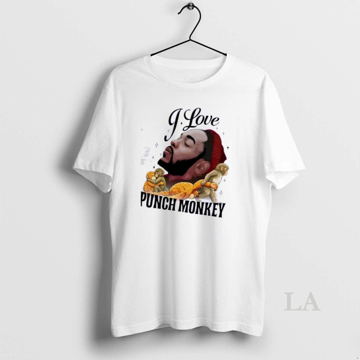 Original Kendrick Lamar I Love Punch Monkey - Adult & Kids T-Shirts, Sweatshirts & Hoodies apparel design preview 1