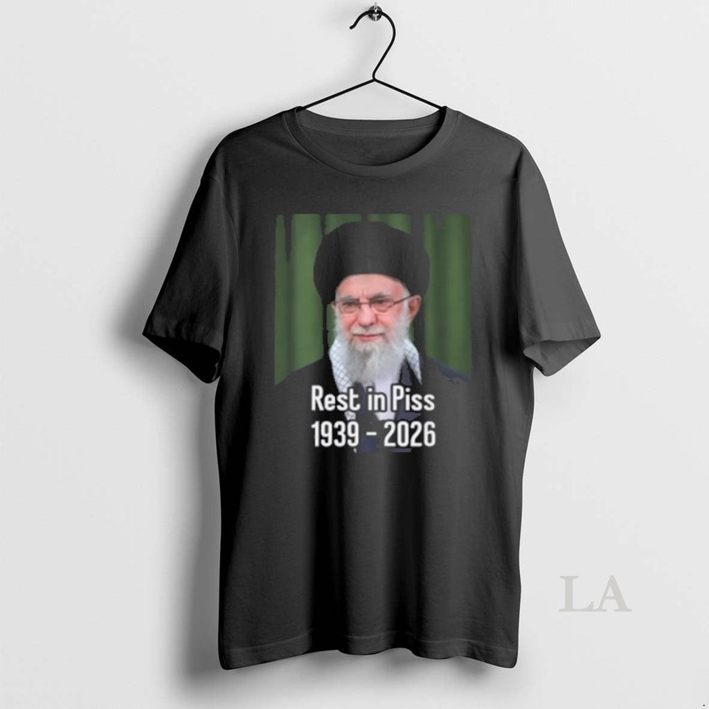 Original Khomeini Ali Rest In Piss 1939 2026 - Adult & Kids T-Shirts, Sweatshirts & Hoodies apparel design preview 1