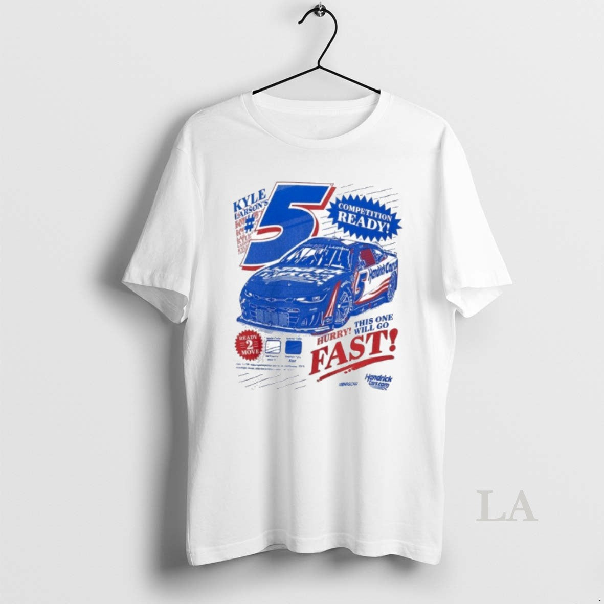 Original Kyle Larson Classic Ink 5 Hendrickcars - Adult & Kids T-Shirts, Sweatshirts & Hoodies apparel design preview 1