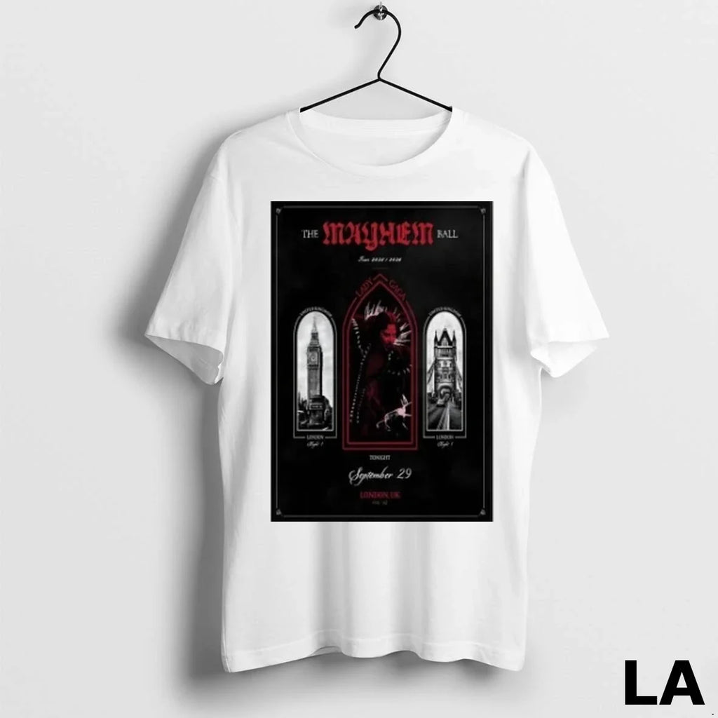 Original Lady Gaga Sep 29 2025 The O2 Arena In London - Adult & Kids T-Shirts, Sweatshirts & Hoodies apparel design preview 1