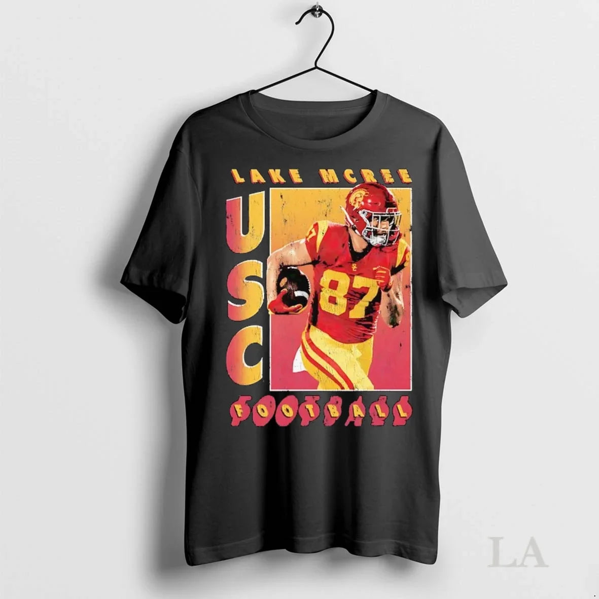 Original Lake Mcree Football Frame Usc Trojans - Adult & Kids T-Shirts, Sweatshirts & Hoodies apparel design preview 1