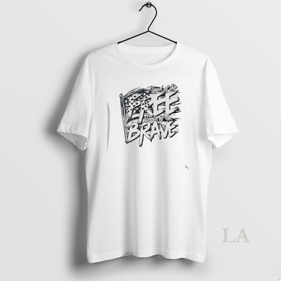Original Land Free Home Brave American Flag - Adult & Kids T-Shirts, Sweatshirts & Hoodies apparel design preview 1
