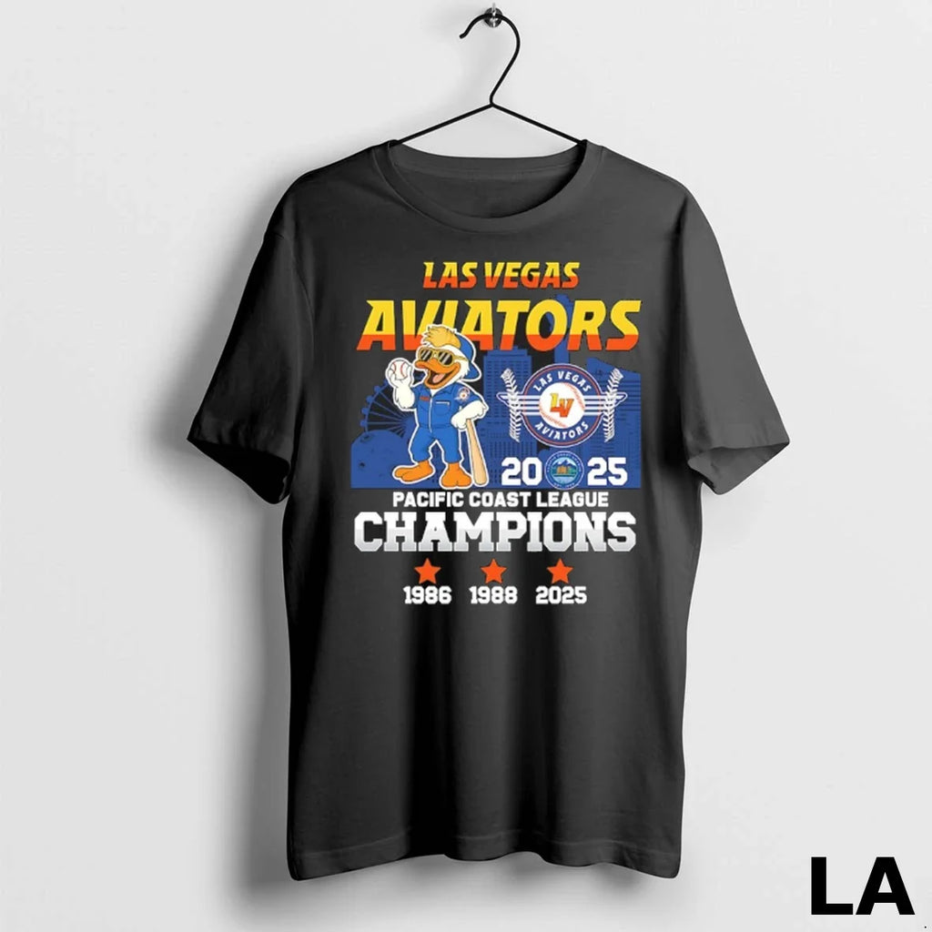 Original Las Vegas Avitors 2025 Pacific Coast League - Adult & Kids T-Shirts, Sweatshirts & Hoodies apparel design preview 1