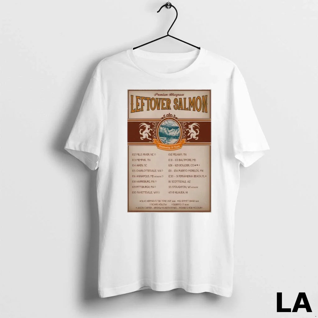Original Leftover Salmon Celebrating 35 Years - Adult & Kids T-Shirts, Sweatshirts & Hoodies apparel design preview 1