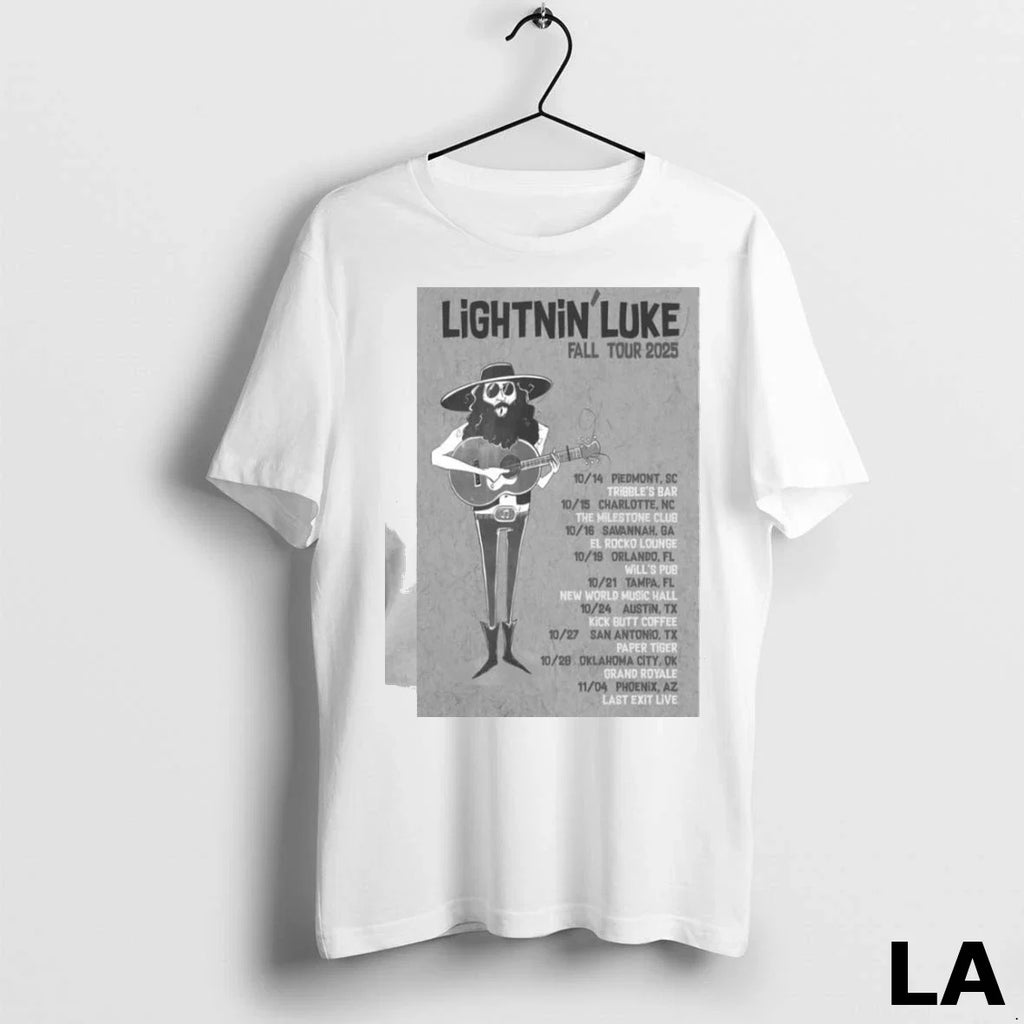 Original Lightnin Luke Fall Tour 2025 Ladies - Adult & Kids T-Shirts, Sweatshirts & Hoodies apparel design preview 1