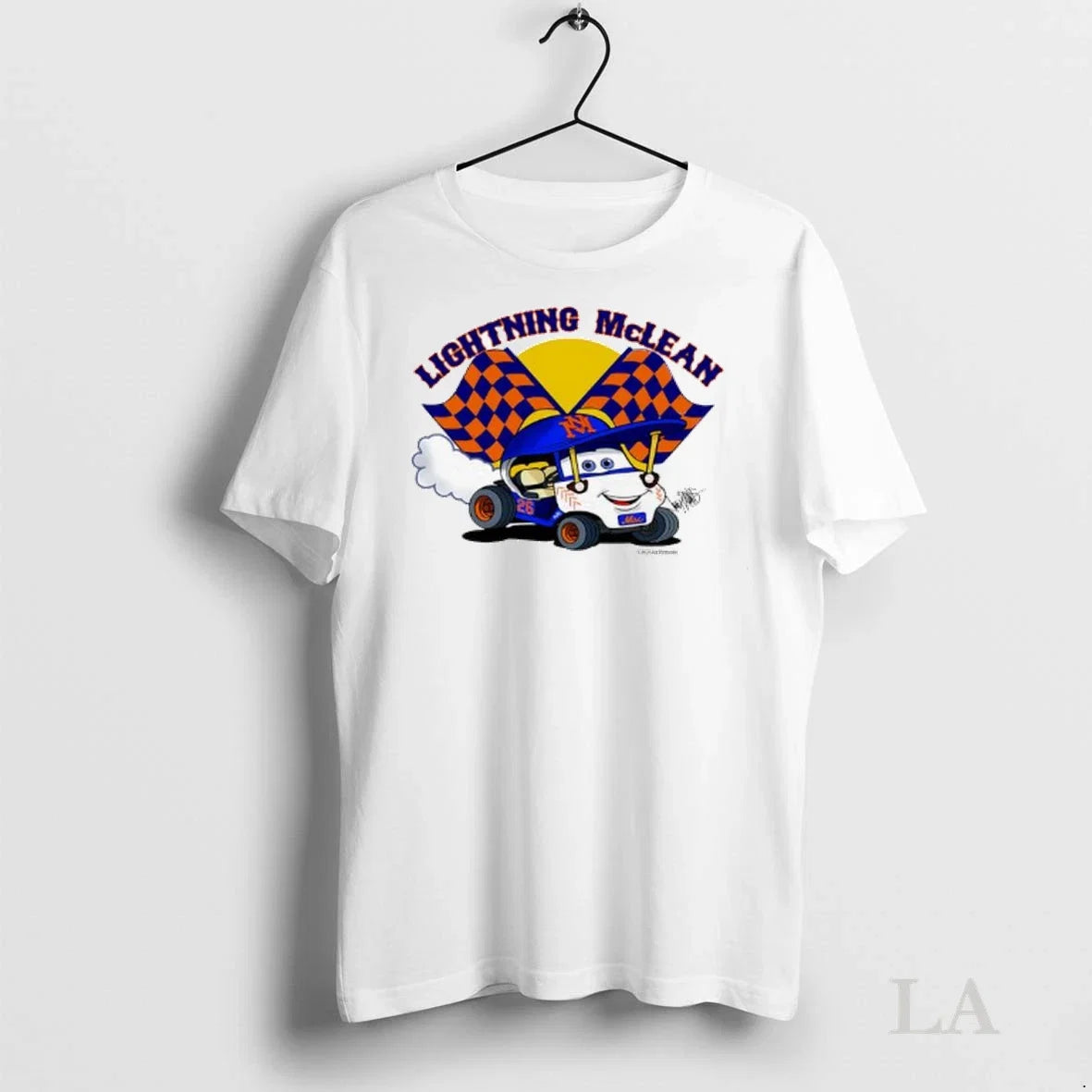 Original Lightning Mclean New York Mets Mac Number 26 - Adult & Kids T-Shirts, Sweatshirts & Hoodies apparel design preview 1