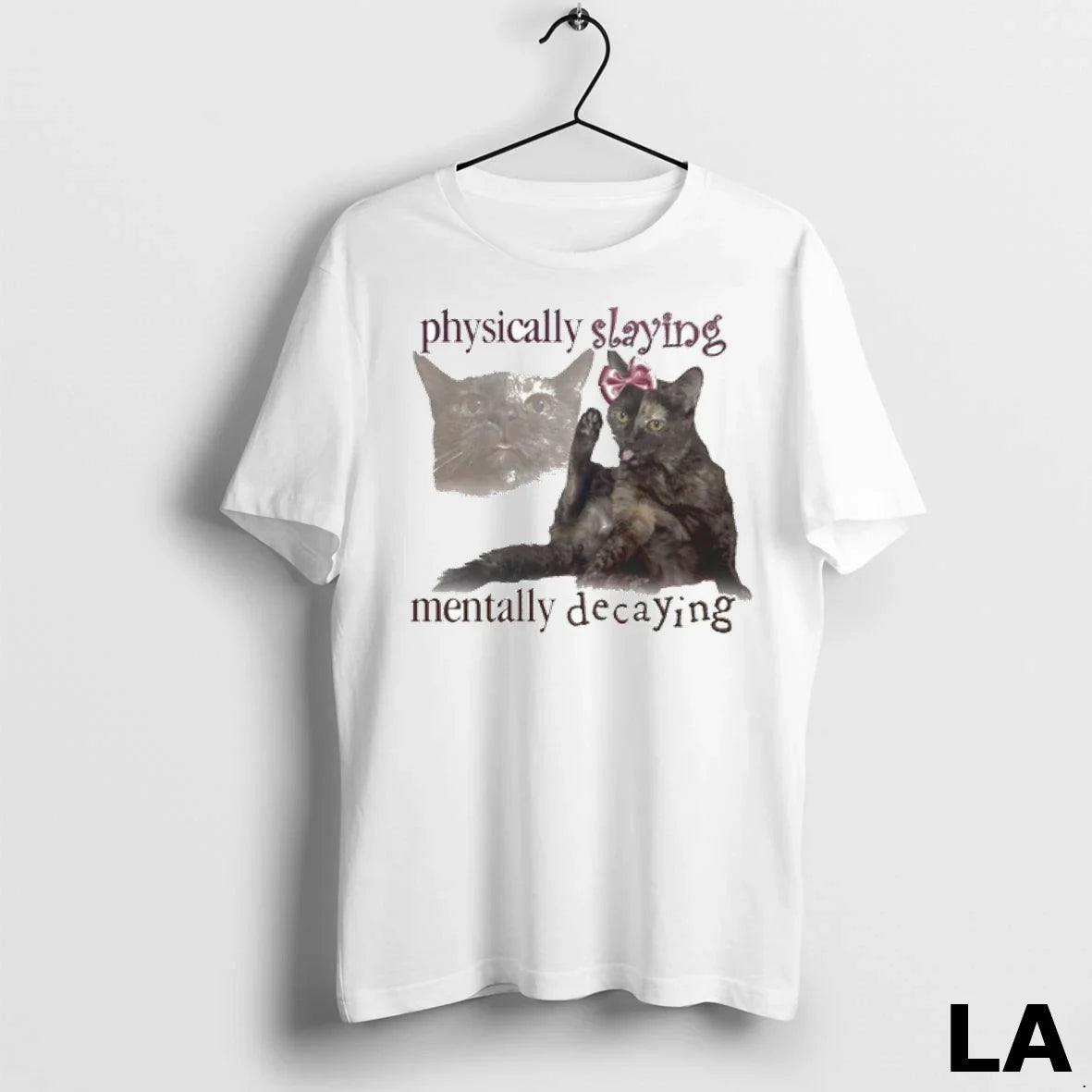 Original Lilly The Cat Physically Slaying Decaying - Adult & Kids T-Shirts, Sweatshirts & Hoodies apparel design preview 1