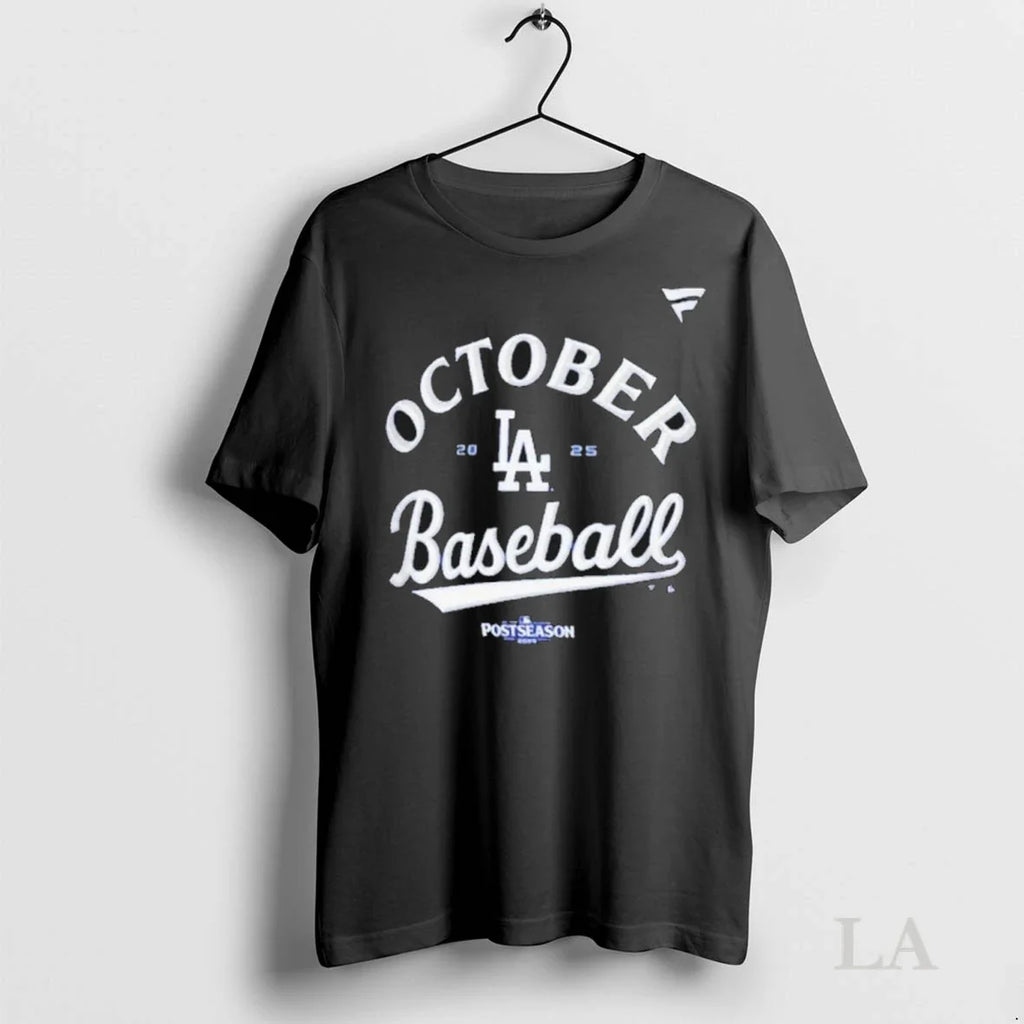 Original Los Angeles Dodgers October Baseball Nl Wild - Adult & Kids T-Shirts, Sweatshirts & Hoodies apparel design preview 1