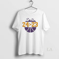 Original Los Angeles Lakers 24 Over 23 Circle - Adult & Kids T-Shirts, Sweatshirts & Hoodies apparel design preview 1