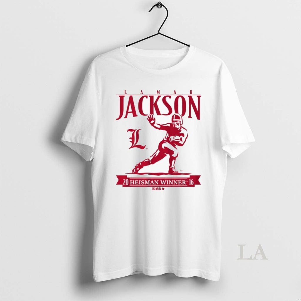 Original Louisville Cardinals Football Lamar Jackson - Adult & Kids T-Shirts, Sweatshirts & Hoodies apparel design preview 1