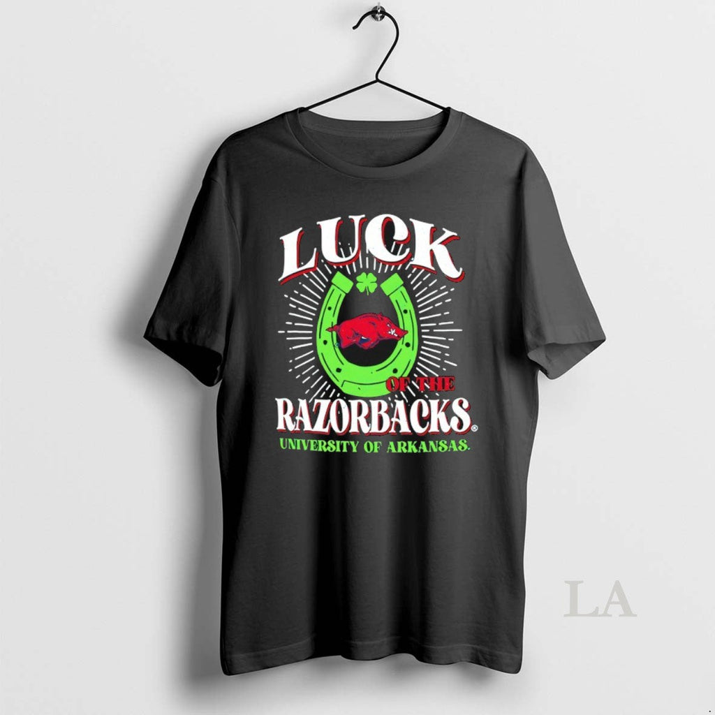 Original Luck Of The Arkansas Razorbacks Team St - Adult & Kids T-Shirts, Sweatshirts & Hoodies apparel design preview 1