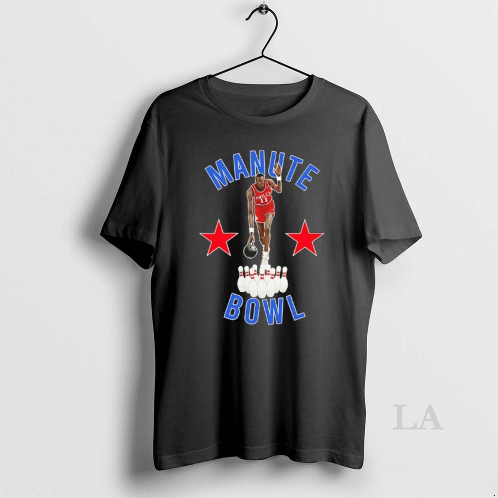 Original Manute Bol Philadelphia 76ers Bowling Minute - Adult & Kids T-Shirts, Sweatshirts & Hoodies apparel design preview 1