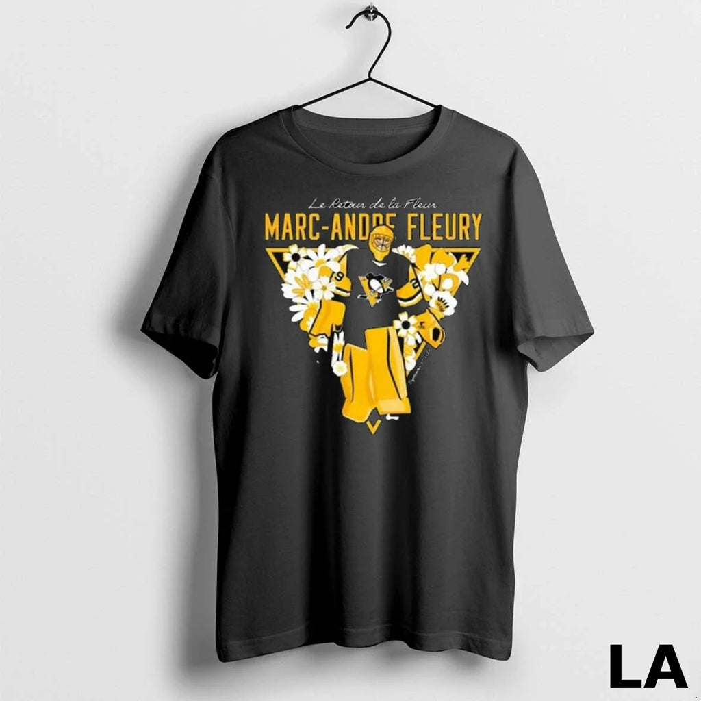 Original Marc Andre Fleury Le Retour De Fleur Long - Adult & Kids T-Shirts, Sweatshirts & Hoodies apparel design preview 1