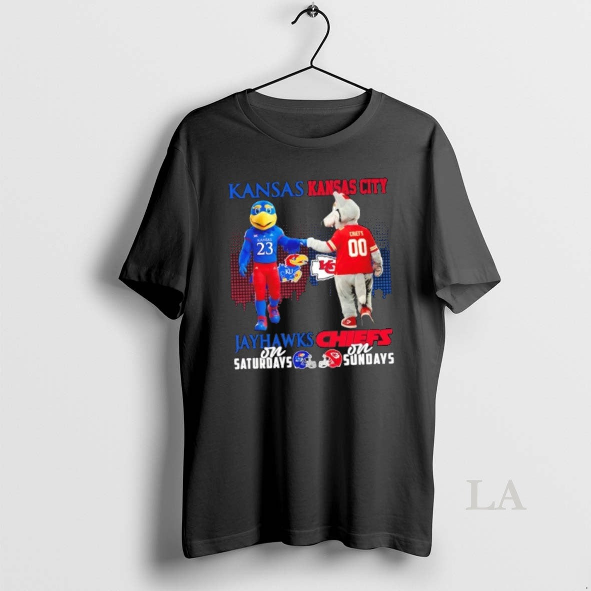 Original Mascots Kansas Jayhawks Saturdays X City - Adult & Kids T-Shirts, Sweatshirts & Hoodies apparel design preview 1