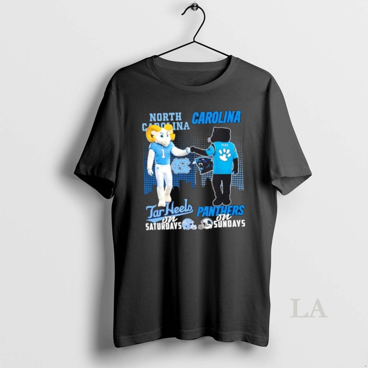 Original Mascots North Carolina Tar Heels Saturdays X - Adult & Kids T-Shirts, Sweatshirts & Hoodies apparel design preview 1