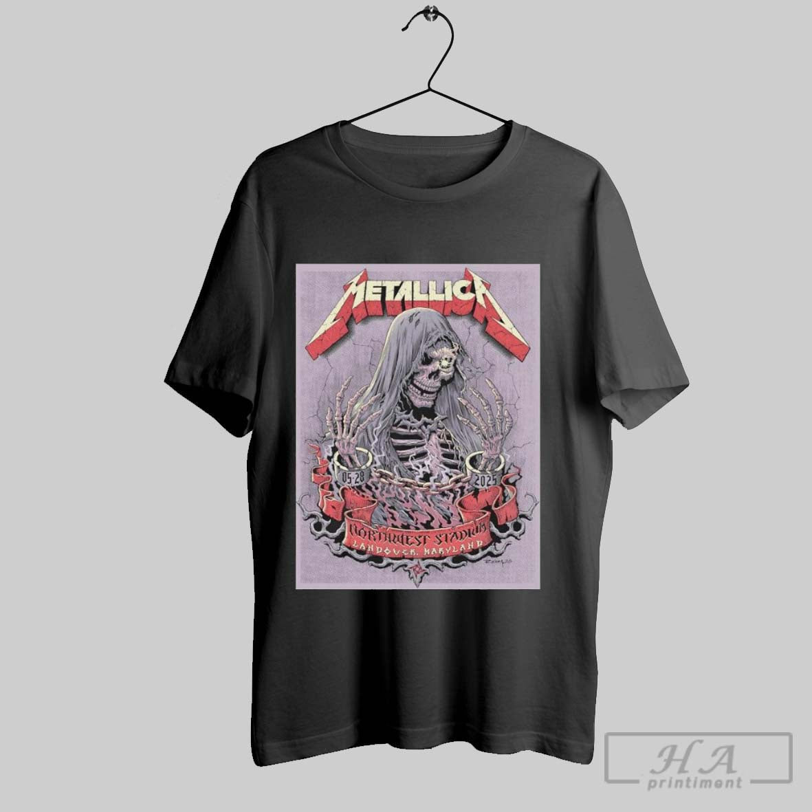 Original Metallica M72 Landover Tour Northwest - Adult & Kids T-Shirts, Sweatshirts & Hoodies apparel design preview 1