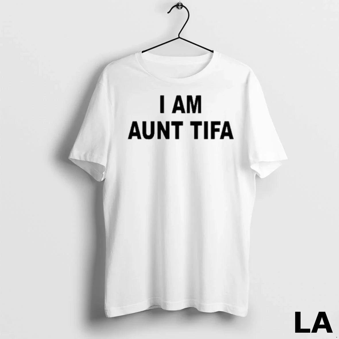 Original Michael Chudzik I Am Aunt Tifa White 2025 - Adult & Kids T-Shirts, Sweatshirts & Hoodies apparel design preview 1