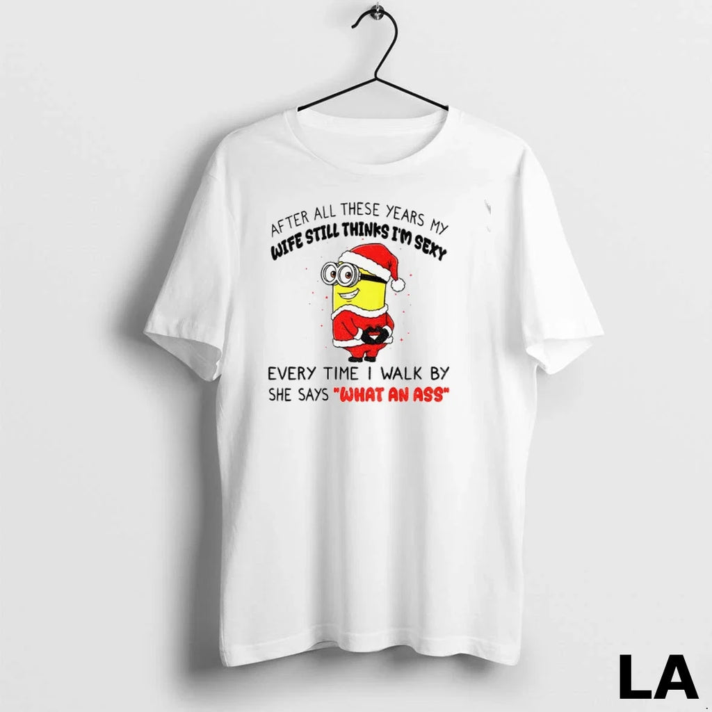 Original Minion After All These Years My Wife Still - Adult & Kids T-Shirts, Sweatshirts & Hoodies apparel design preview 1