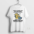 Original Minion Theres Strange Voice My Head Saying - Adult & Kids T-Shirts, Sweatshirts & Hoodies apparel design preview 1